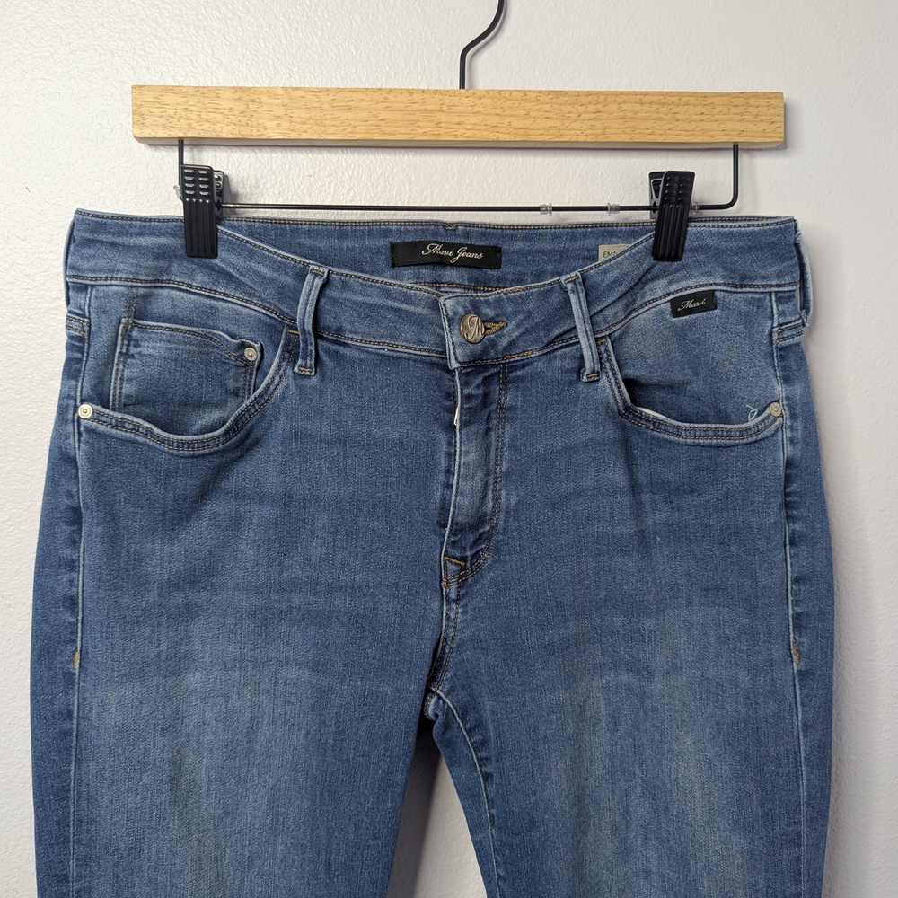 Mavi Jeans Emma Slim Boyfriend‎ Women’s Size 30/32 | Stretch Mid Rise Blue Denim